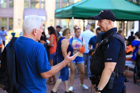 Officer Kelly at event