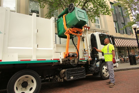 Garbage collection on Marion Street