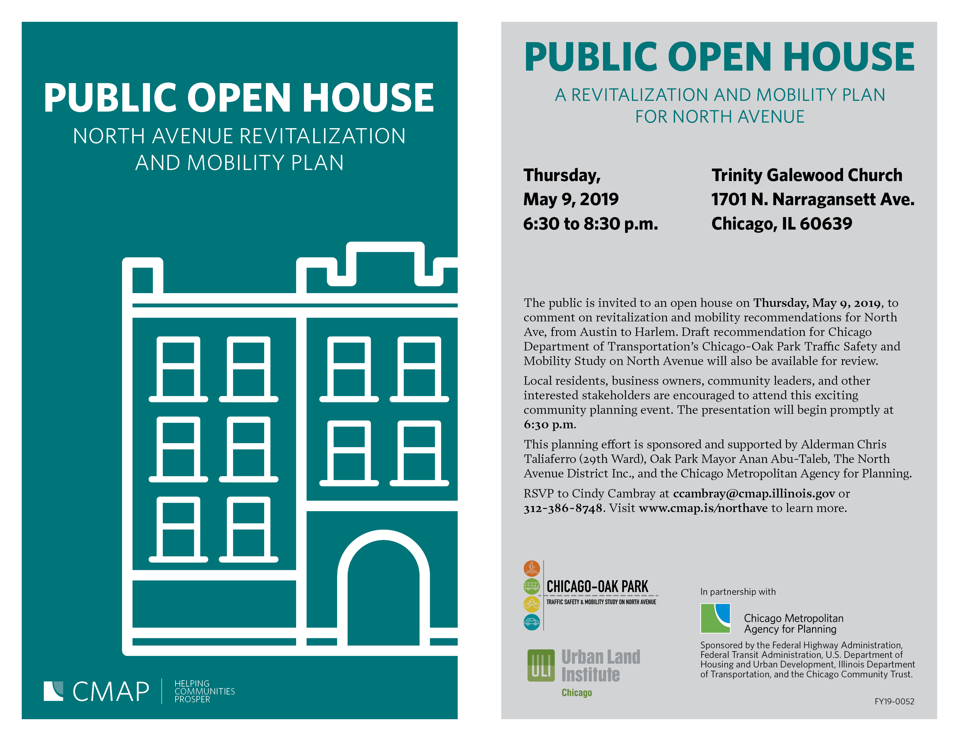 link to a flyer about the North Avenue Revitalization Plan open house